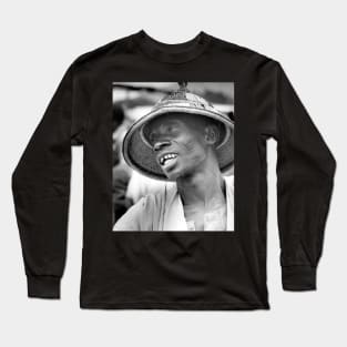 Ivory Coast Man Portrait Long Sleeve T-Shirt